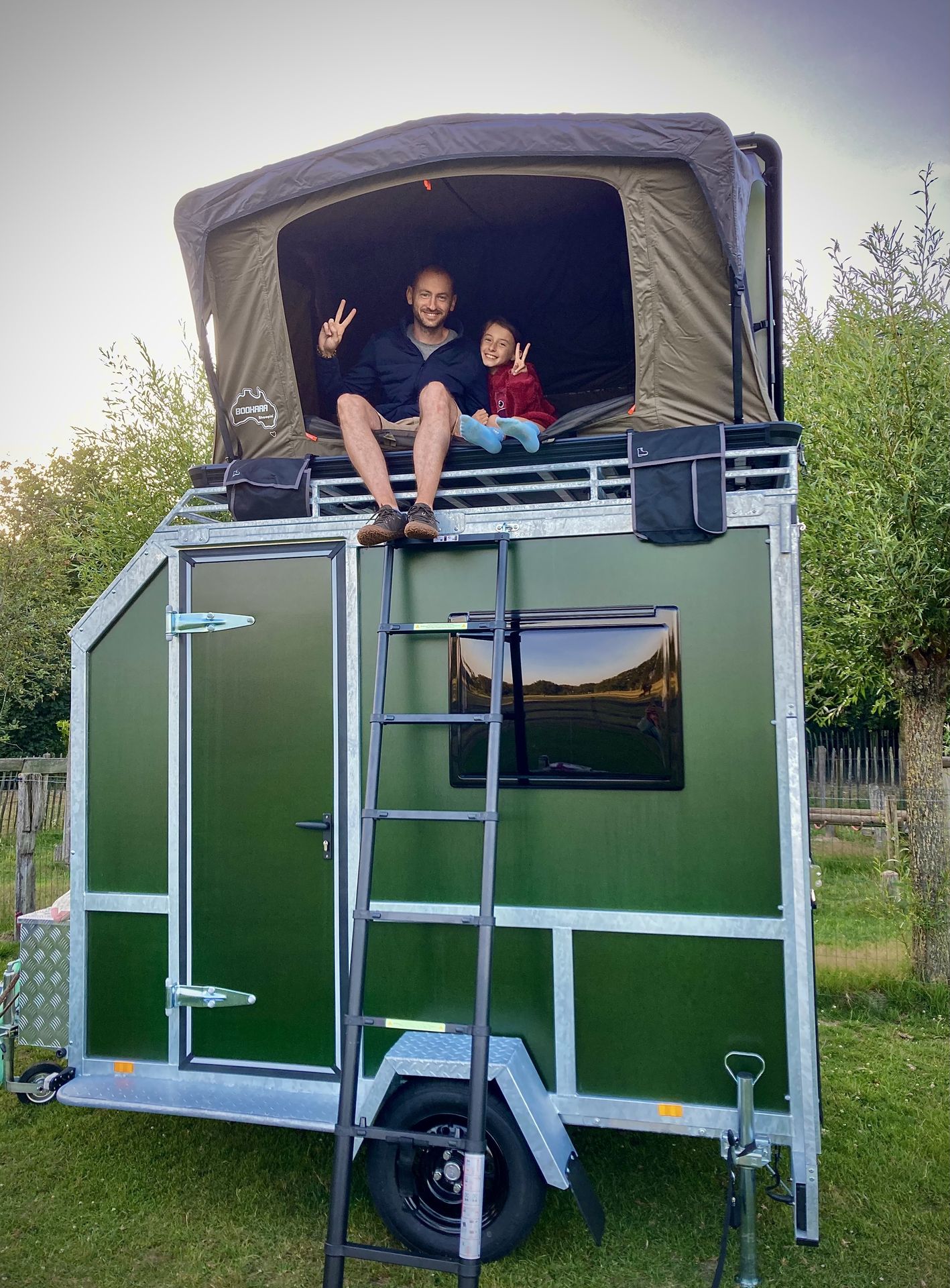 Kenth & Lena in de GO FLEXTRAILER