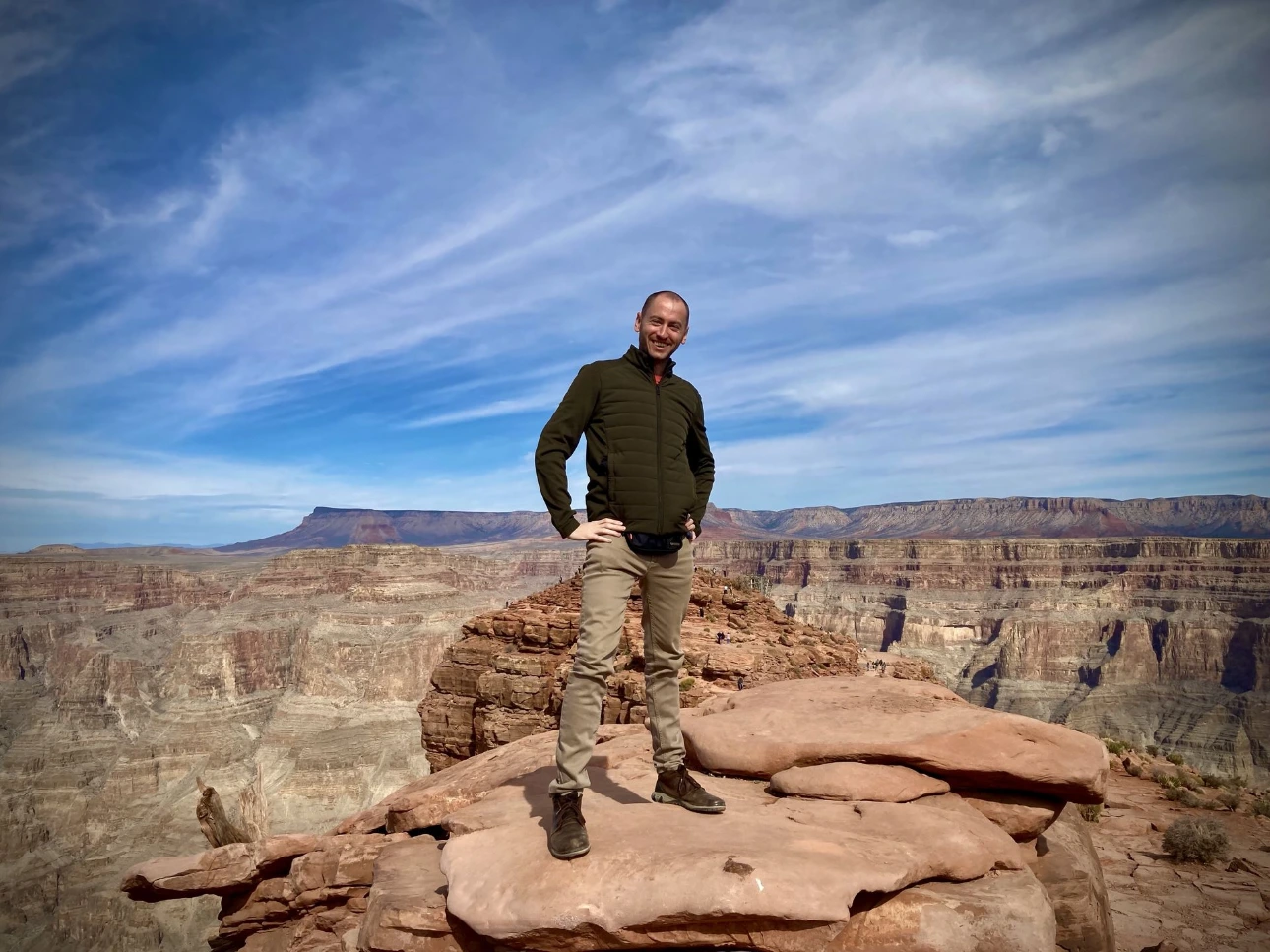 Kenth aan de Grand Canyon